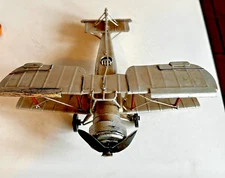 VTG RAF Metal Tin BiPlane 9x10