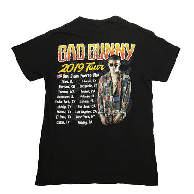 Bad Bunny 2019 Tour T-shirt Camiseta Mens Size Small Reggae-Ton | eBay