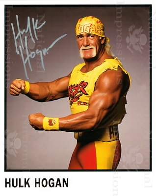 Hulk Hogan WWE WWF Wrestling Signed REPRINT 8x10 1 | eBay