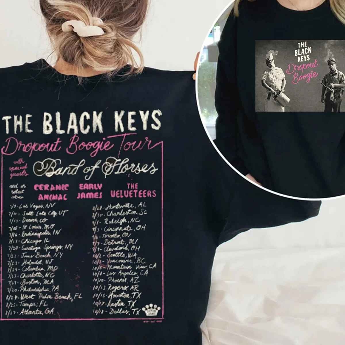 Hot The Black Keys Dropout Boogie World Tour Sweatshirt Cotton