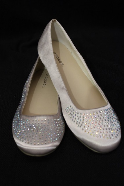 pink satin ballet flats