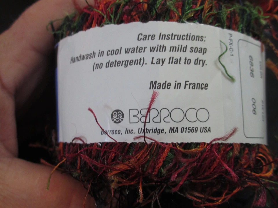 Lot of 7 Berroco Plume FX Eyelash Yarn Color # 6836 - Image 3 of 4