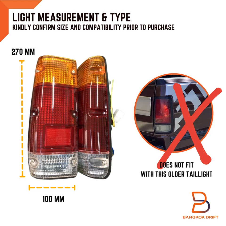 Par de luces traseras para camioneta Datsun 720 1980-1991 S22 S23 Nissan Foto 2 de 4