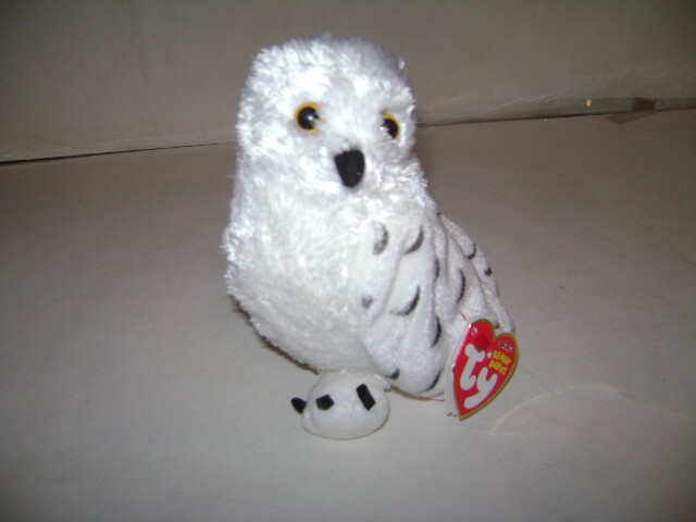 NWT TY Beanie Baby SUMMIT the Snowy Owl Plush Borders Exclu
