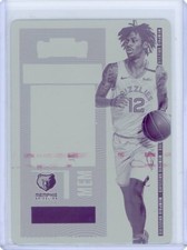 2020-21 Panini Contenders Basketball Printing Plate #75 Ja Morant #1/1