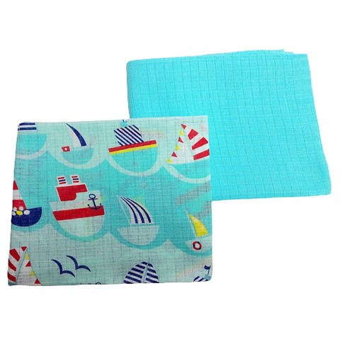 ✅ 2er Pack Musselin Quadrate 70x80 100% Baumwolle Baby Lätzchen Windel SOMMERDECKE MATTE - Bild 8 von 80