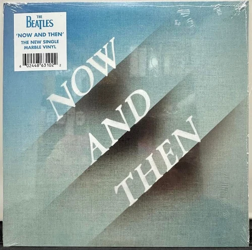 The Beatles "Now And Then" 2023 Apple 45RPM 7" Blue/White Vinyl Brand New Sealed