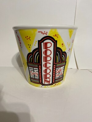 Rare Lorrie Veasey Our Name Is Mud Large Ceramic Movie Theater Popcorn Bowl
