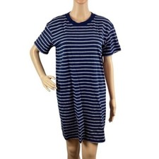 Madewell Tee Dress Size S Blue Stripe