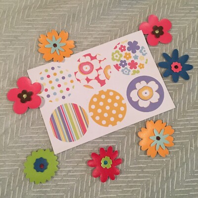 FLOWER POWER sticker And Appliqués That, Scrapbooking Supplies, Party Decoration