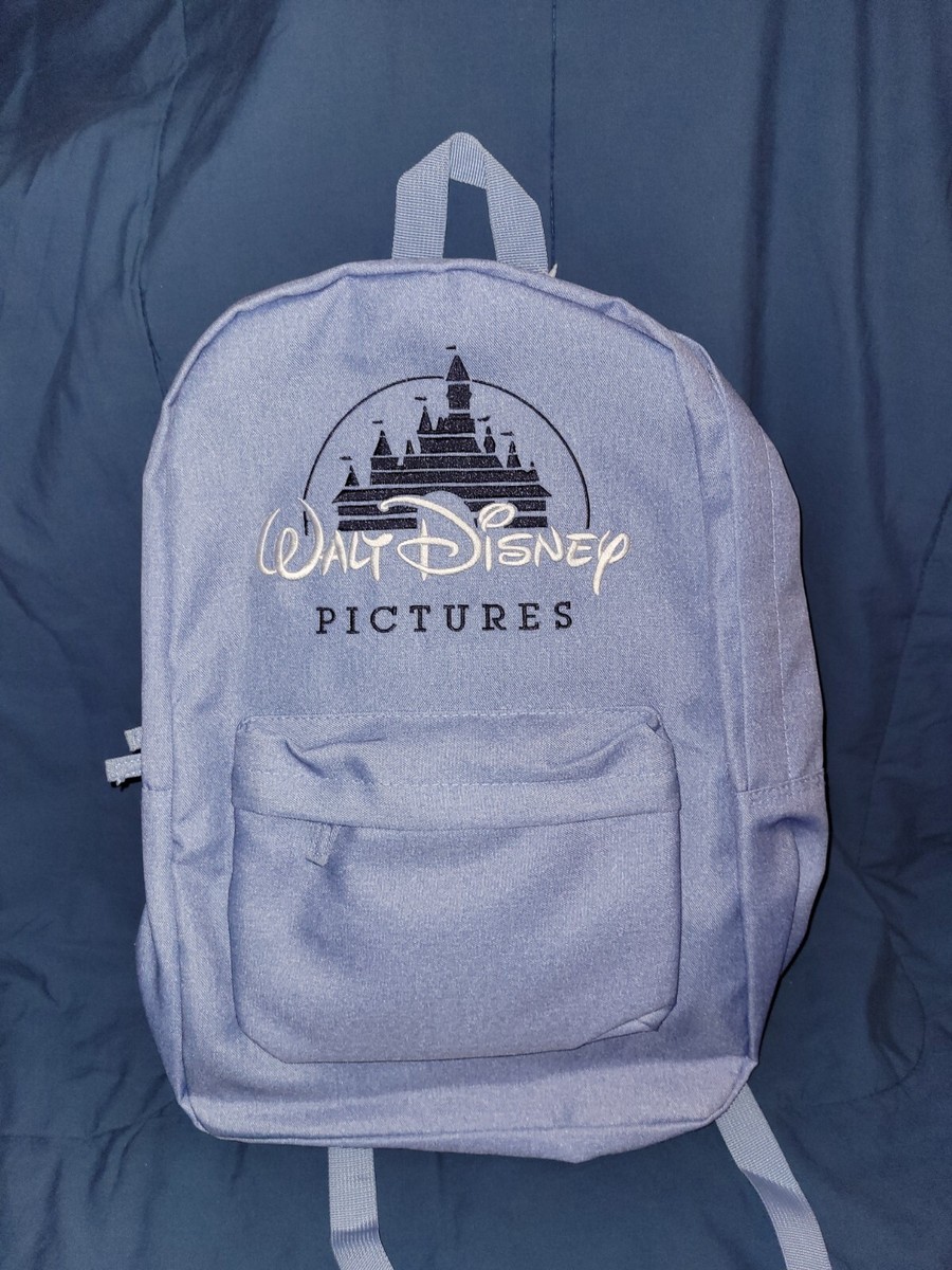 NWOT Walt Disney Pictures embroidered castle logo Disney Store backpack blue New Walt Disney World Parks Icons Backpack is Perfect for  main image 4