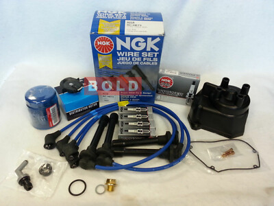 Tune-Up Kit Cap Rotor NGK Wires-Spark Plug PCV for Honda Accord LX EX 1998-2002