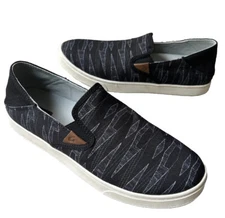 Olukai Pehuea Pai Women's Sneakers Shoes Size 10 Black Slip On