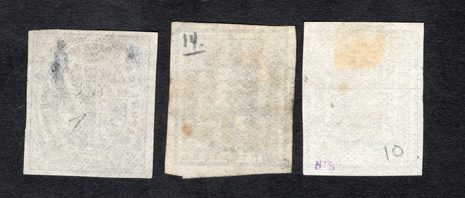 Uruguay 1866 3 stamps Mi#27-29 used CV=19$ Uruguay 1866 3 stamps Mi#27-29 used CV=19$