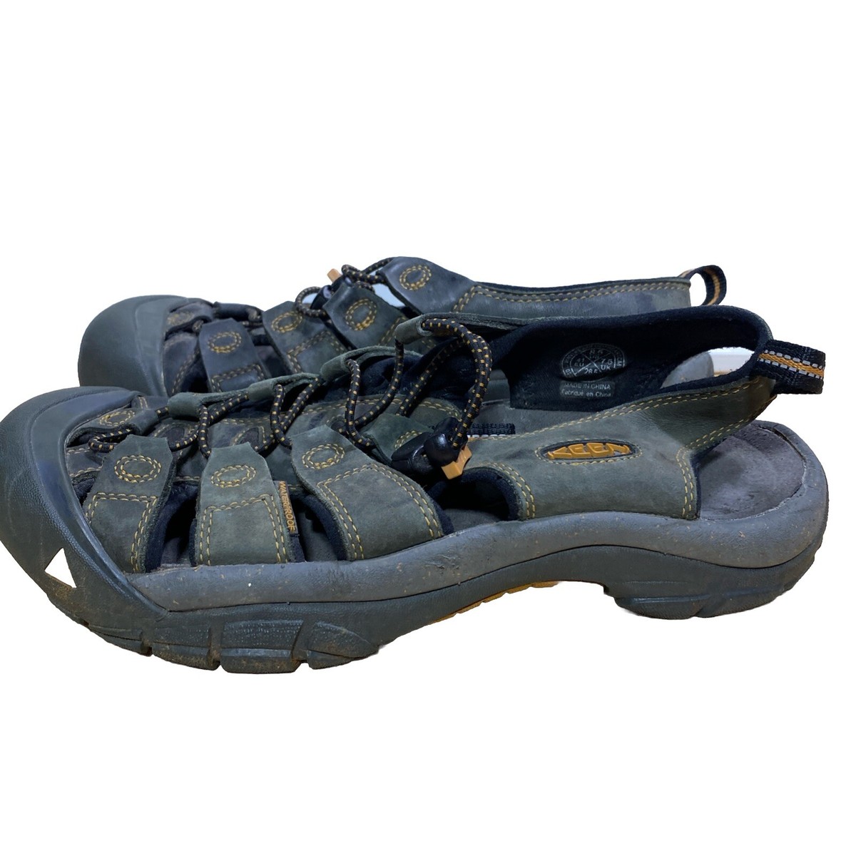 Keen Sandals Bison Leather Waterproof Hiking Fisherman 110220-BISN Men 7.5 Brown KEEN Fisherman Sandals for Men with Upper Leather M for sale  main image 2