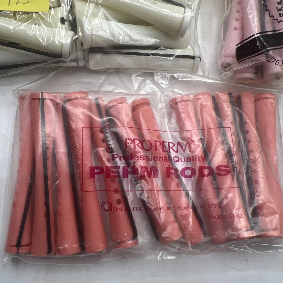 LOTE 340+ varillas permanentes tapas elásticas y varillas oscilantes tamaños mixtos lote rizadores Foto 3 de 4