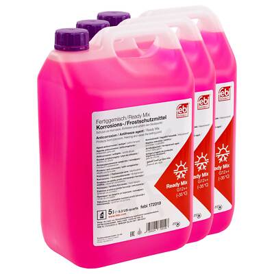 えび Kühlerfrostschutz Febi G12++ -35°C Fertiggemisch 3 X 5 Liter für