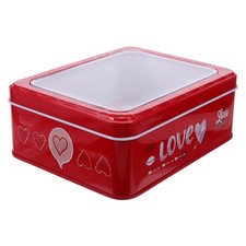 Valentine's Day Cookies Iron Box Boxes Tins for Holiday Supplies