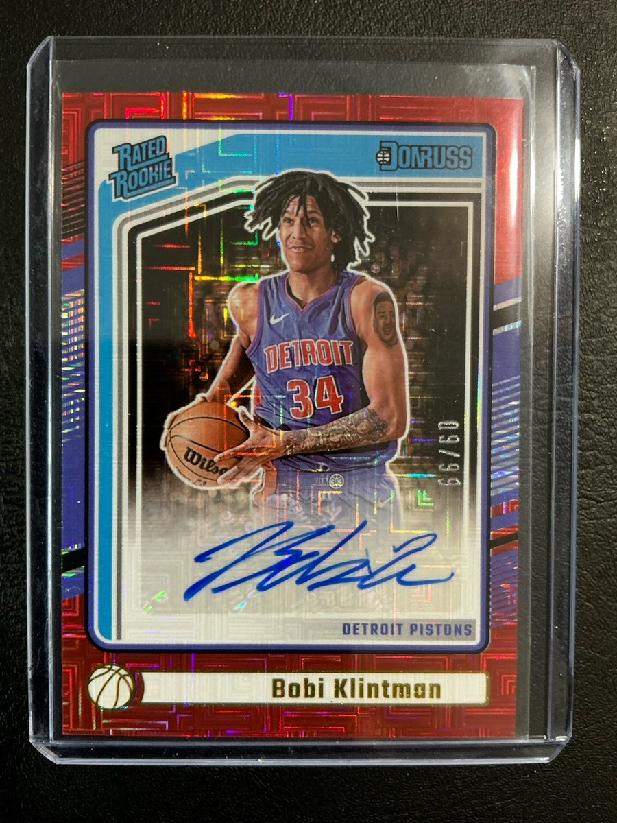 Bobi Klintman /99 2024-25 Panini Donruss Rated Rookie Red Choice