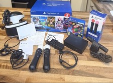 Sony VR1 Virtual Reality Headset Bundle With Box, Motion Controllers, Wires,Game