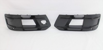 Black Front Bumper Fog Light Grille Bezel Insert LH RH For 2016-2019 Audi Q7