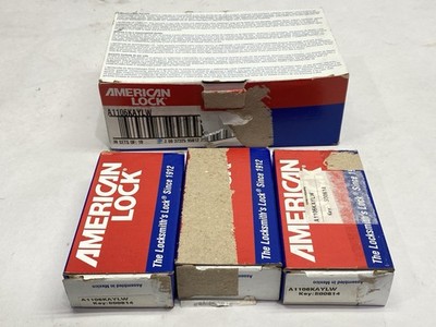 American Lock A1106KAYLW Lockout Padlock Yellow Key S00614 LOT OF 9