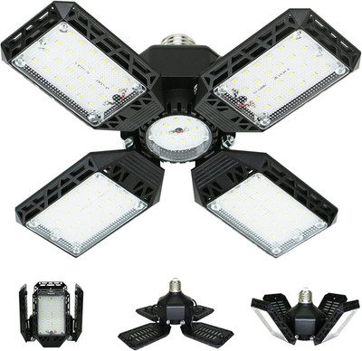LED Garage Light,150W Deformable Garage Ceiling Lights,15000Lm, 4 Adjustable Pan