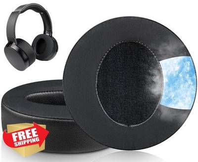 SOULWIT Cooling Gel Earpads for Sony MDR-XB950BT XB950N1 Black
