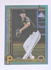 2025 Topps Pro Debut Levi Sterling /75 Aqua Foil Parallel #pd-34 Pirates