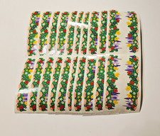 Mrs. Grossman's Stickers Lot of 10 Strips Garden Border Flowers 1995 Vintage