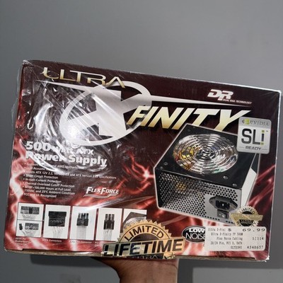 Sealed Ultra Xfinity 500W ATX Power Supply Gaming 120mm Fan
