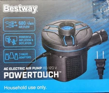 Bestway PowerTouch AC Electric Air Pump 110–120V – 680 L/Min – New