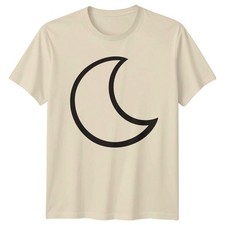 Minimalistische Mondsichel Nachthimmel T-Shirt Mond Himmlisch Geburtstag Geschenk