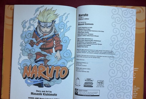 Naruto Vol. 1 Collector's Edition LIKE NW UNREAD English Manga Hardcover 2008 - Picture 9 of 11