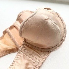 Agent Provocateur 'Zsi Zsi' silk strapless bra, nude, 32DD