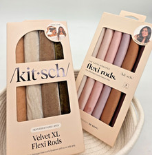 Kitsch Heatless Flexi Rods Bundle Velvet XL 4pc Satin Wrapped 6pc NEW