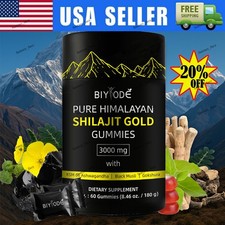 Shilajit GOLD Gummies, Organic, Extremely Potent 3000 mg, Fulvic Acid NEW US