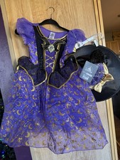 Disney Parks Minnie Mouse Witch Costume Dress W/ Hat KIDS SZ 7/8 - NWT