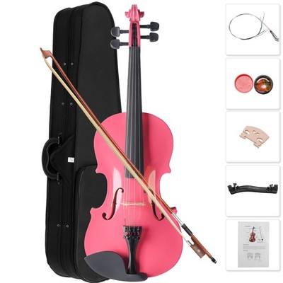 1/4 Size Kids Beginners Acoustic Violin With Case Bow Rosin