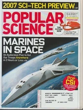 Popular Science Marines in Space 2007 Sci-Tech Preview January 2007  KL5736