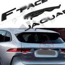 3pcs Gloss Black Set Emblem Rear Fit For Ja-guar 2017+ F-Pace Letter Badge Decal