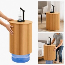 Round Beverage Station Side Table