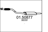 MTS MittelschalldäMpfer 01.50877 FüR Zafira Family A05 Opel CNG M75