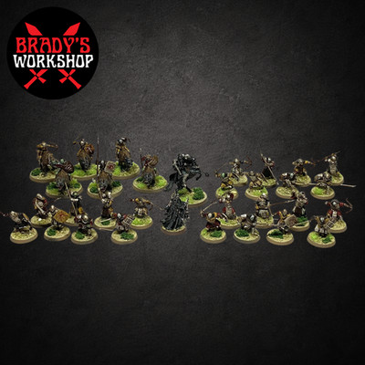 MORDOR BATTLE HOST! 32 28mm MTO lord of the rings warhammer ProPainted MESBG