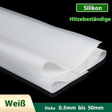Wei&szlig; Silikonplatte Hitzebest&auml;ndige Dichtung Sto&szlig;d&auml;mpfer Platte Dicke 0.5mm-50mm