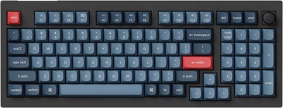 Keychron - V5 Max 96% Custom Wireless RGB Mechanical Keyboard with Programmab...