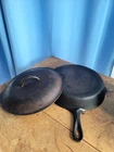 Griswold Iron Skillet #10 (716) With Lid Black Treated(3763HOCM) Erie PA.Antique