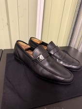 Salvatore Ferragamo Men's Gancini horse bit Loafers drivers 10 E $1175 MSRP