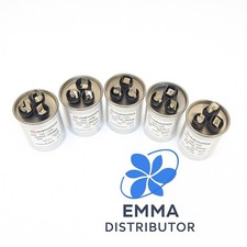 45 5 uf / MFD 370 VAC VOLTS ROUND DUAL RUN CAPACITOR, 50/60Hz 5 PCS.