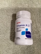 GNC VITAMIN K-2 - 100 MCG 60 Softgels EXP 04/2026